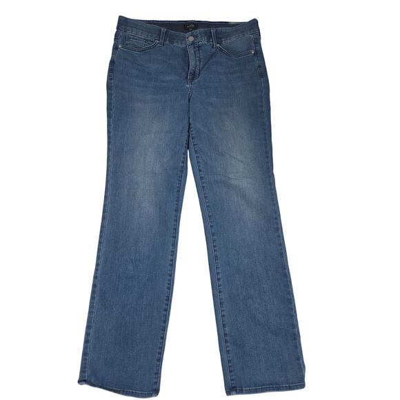 NYDJ Pull-On Jeans Lift & Tuck | Elastic Waistband | Excellent Condition L 36x32 - Picture 1 of 4